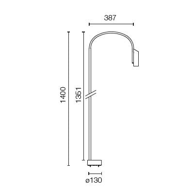 Светодиодный светильник из нержавеющей стали Flos Outdoor Collection-Bollard ARCH-00048436 - Вид №7