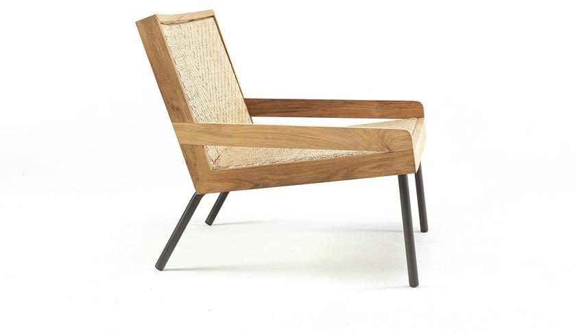 Ethimo Кресло из тика и ротанга с подлокотниками Allaperto sun-id-1406399 - Вид №2