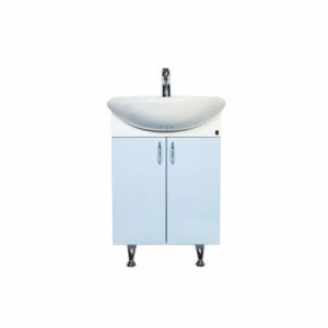 Тумба напольная Роса 60 см, цвет голубой Орех