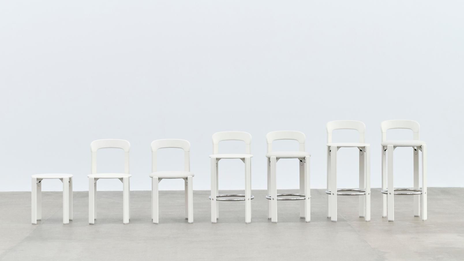 Высокий стул из бука с подставкой для ног Hay Rey ARCH-00016738 - Вид №10