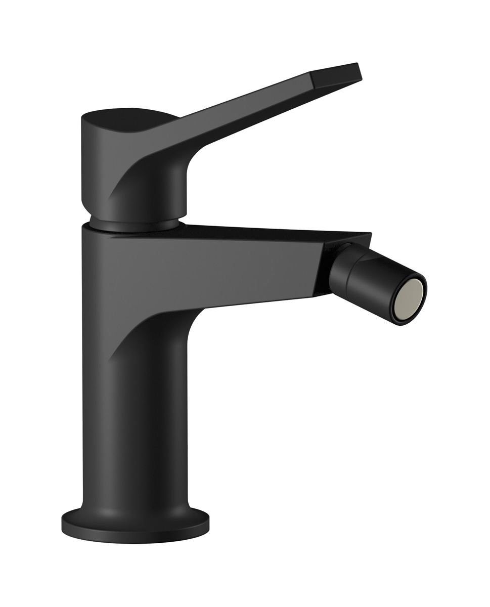 Смеситель для биде на 1 отверстие в комплекте с донным клапаном. WE ARE IB tw706np Matt Black Twitter