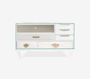 0-131 Белый прикроватный столик Soho Boca Do Lobo