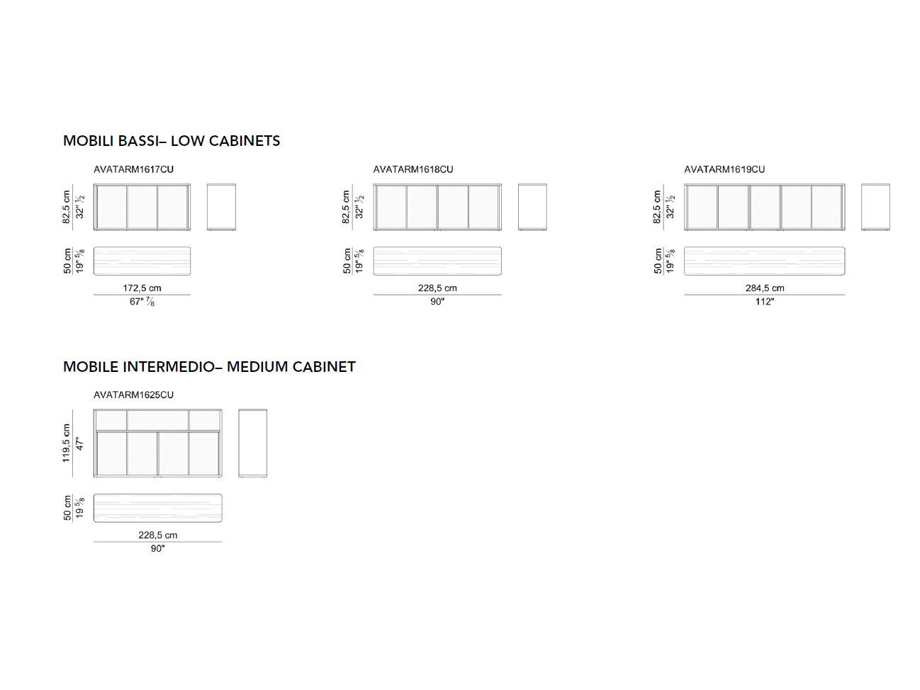 Деревянный офисный шкаф с распашными дверями i 4 Mariani Аватар ARCH-00105819 - Вид №1