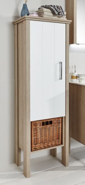 MNA8550S2R Puris, Tierra, высокий шкаф правый, цвет дуб песочный наборный Santreyd 