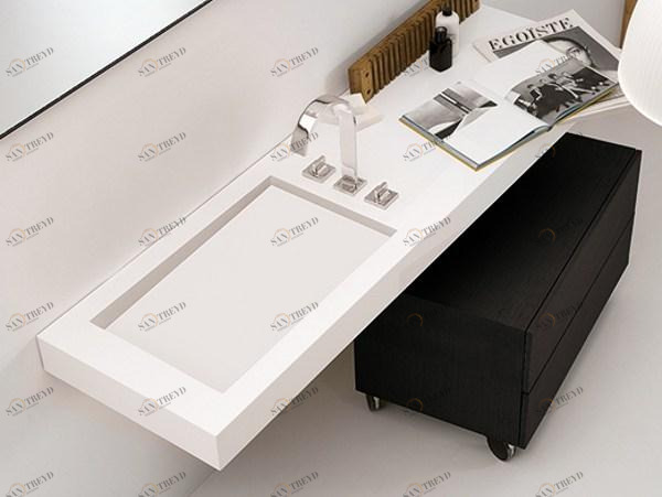 A Накладная раковина на столешницу  овальная Inbani 