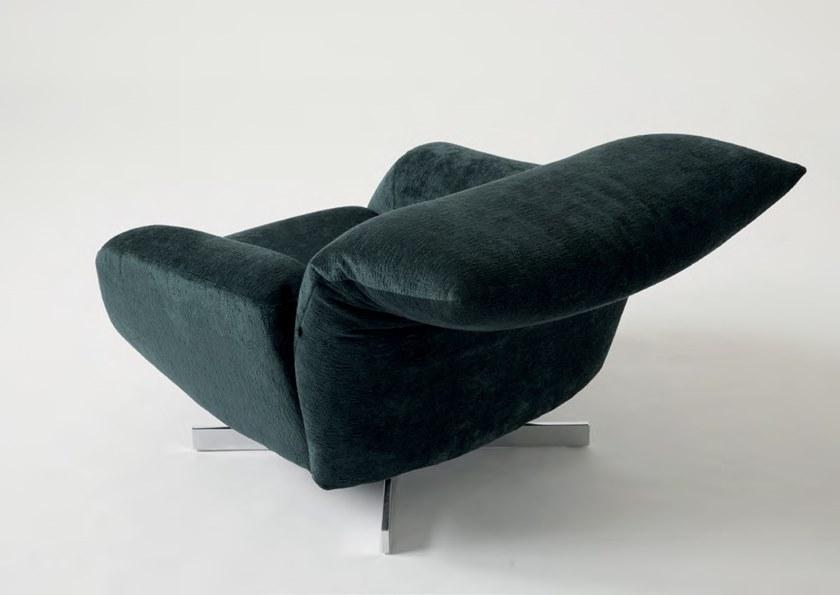 edra Поворотное кожаное кресло с подлокотниками  Chr010  - Вид №2