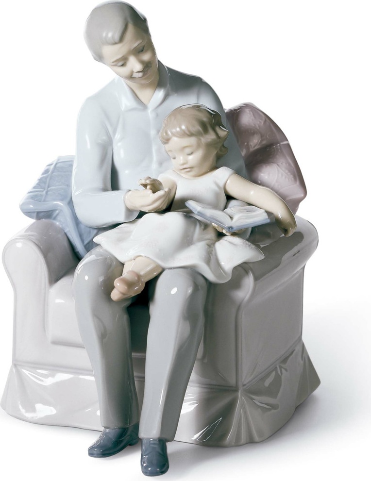 10669142 LLADRO Фигурка Lladro "Дедушкины рассказы" 20x15см Фарфор Lladró 
