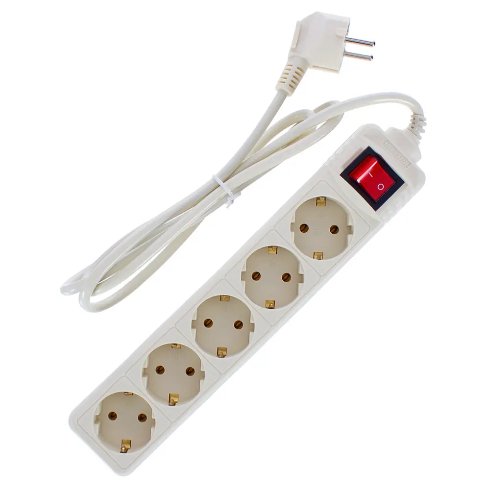 SKYBEAM Удлинитель с заземлением на 5 розеток для надежного подключения техники 18372654 STLM-0010557 - Вид №1