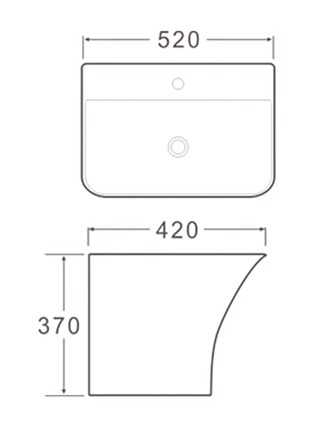 Напольные раковины SL-4021 SANTILINE  - Вид №1