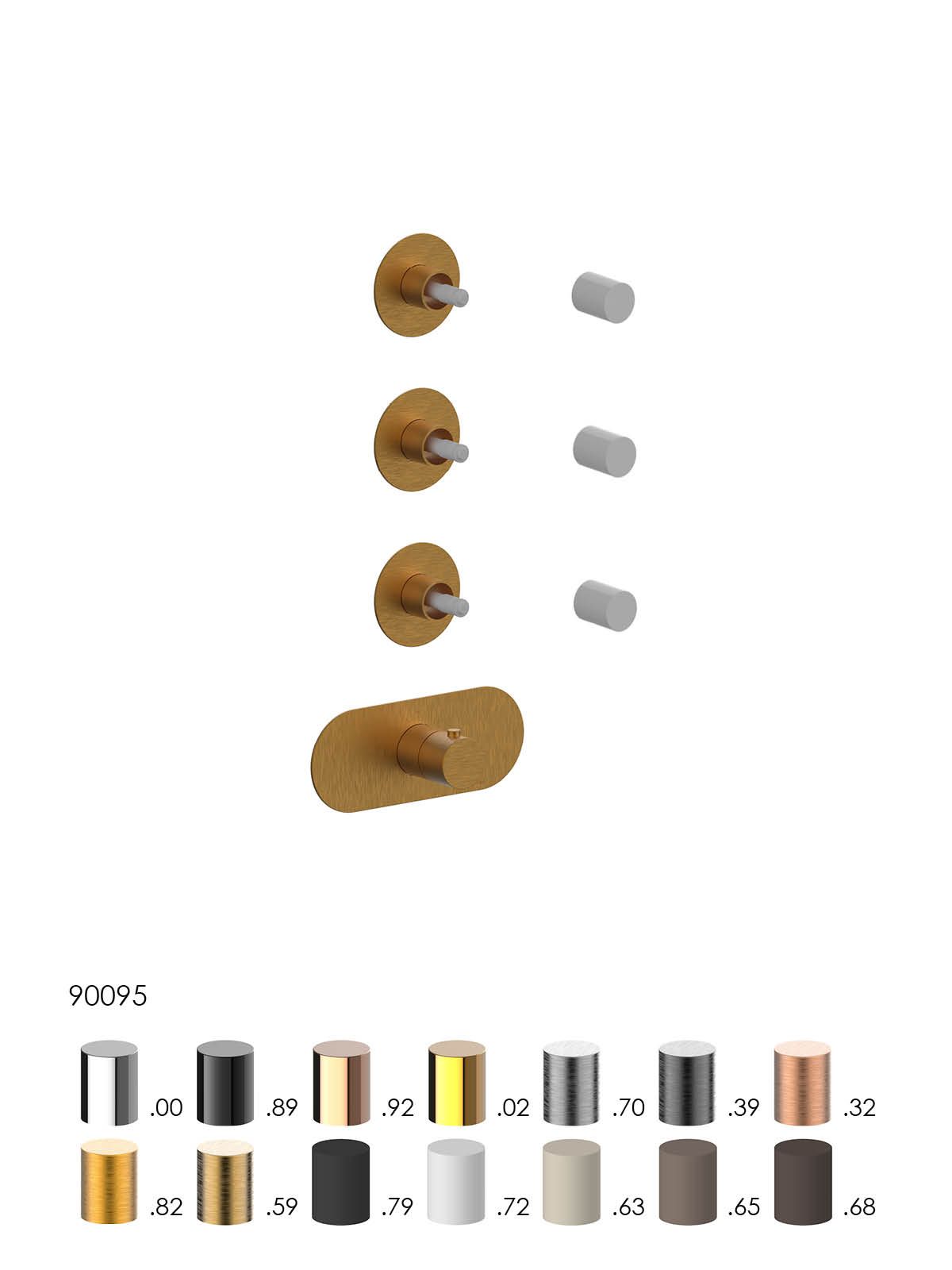 Термостатический смеситель для душа с 4 отверстиями Rubinetterie Frattini отдельная эстетика ARCH-00038079 - Вид №20