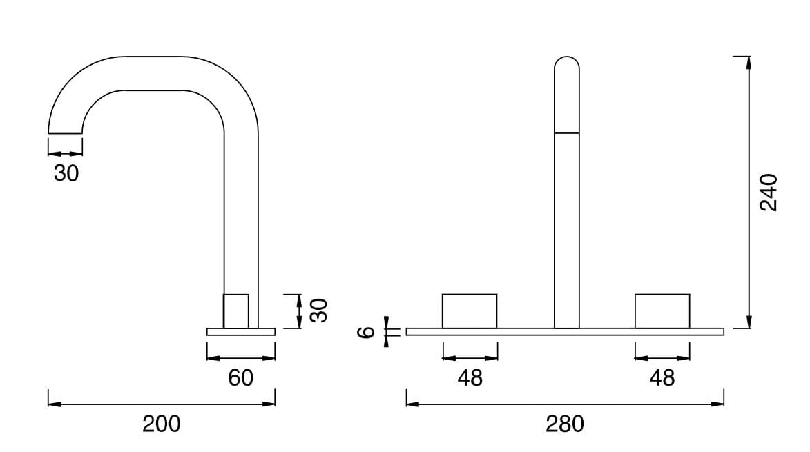 Смеситель для раковины из нержавеющей стали CEADESIGN SIXTY ARCH-00062478 - Вид №1