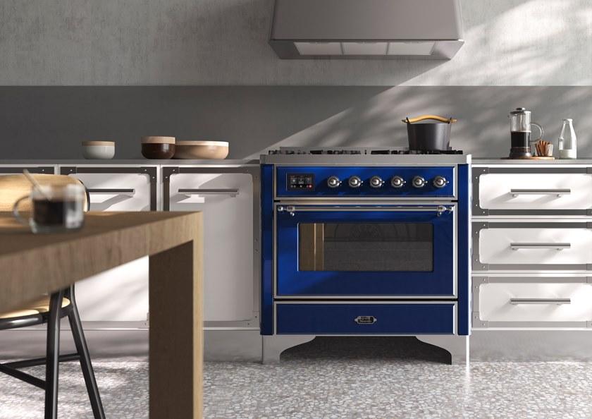 Ilve Отдельностоящая стальная кухня Majestic M09n Santreyd - Вид №1