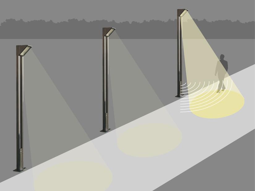 Goccia Illuminazione Алюминиевый садовый фонарь Triangolo city sun-id-1370110 - Вид №3