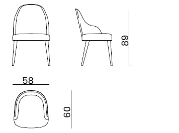 Кожаный мягкий стул с подлокотниками Bizzotto Italia Atmosphera ARCH-00076683 - Вид №7