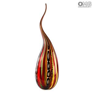 4388 ORIGINALMURANOGLASS Ваза Halley - Афро Челотто - муранское стекло OMG 13 см