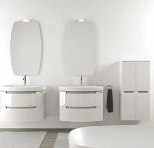 MOON 7 Комплект мебели cm 80+80 + 50 Berloni Bagno
