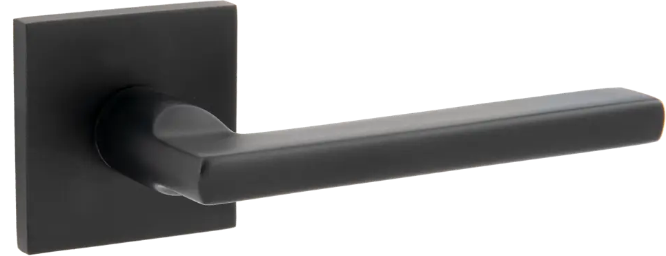 89373444 Дверные ручки Armex H-30050-A без запирания цвет черный матовый STLM-0900339