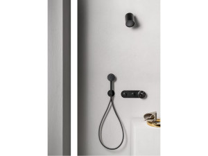 Смеситель для душа из латуни и мрамора с одной ручкой