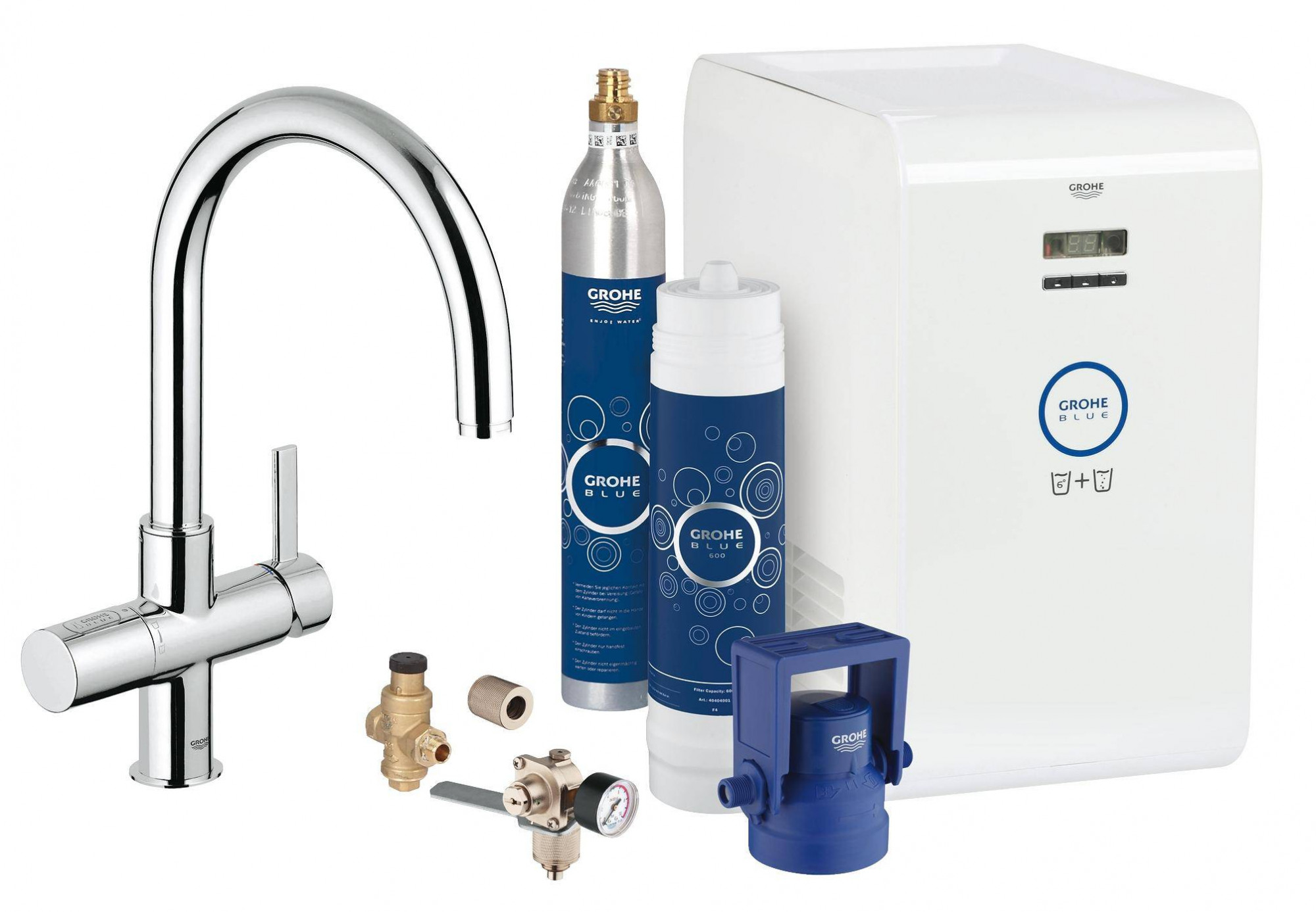 31323001 Комплект со смесителем для кухни Grohe GROHE Blue хром