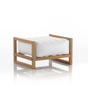 MOJOW Непрозрачный пуф YOKO WOOD Белый PYKCB02BO