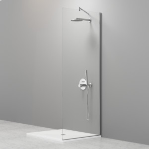 745802 Душевая дверь 8PAR53 H2000 из прозрачного стекла 8 мм и профиль хром, Kerasan Cabine doccia Италия