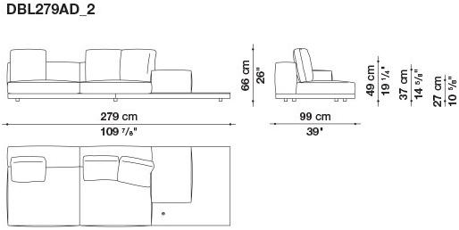 B&B Italia Кожаный диван Dock sun-id-1441060 - Вид №159