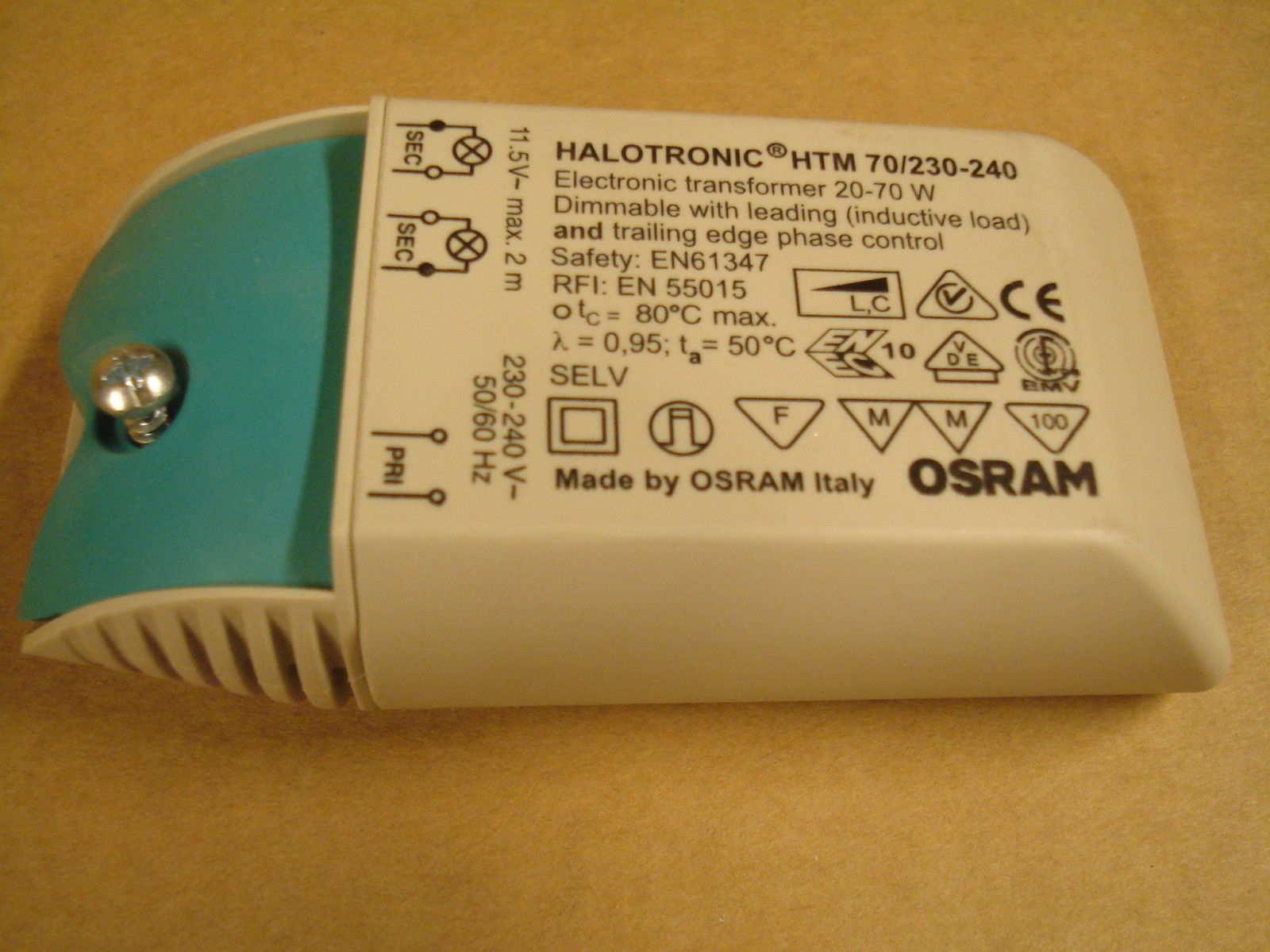 Трансформатор / HTM 70/230-240 INDP 20 OSRAM sun-id-379343 - Вид №1