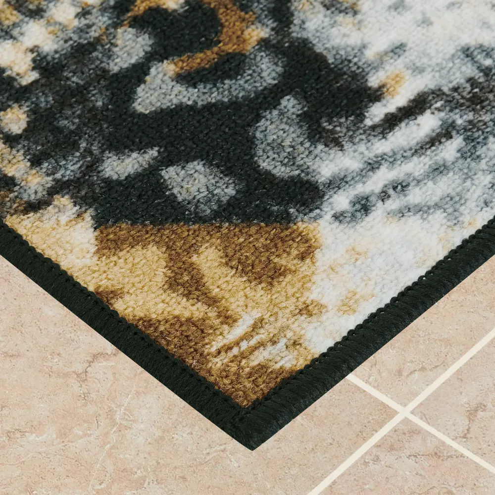 Коврик декоративный нейлон Кристалл 50x80 см цвет коричневый CTIM STLM-2059514 - Вид №2