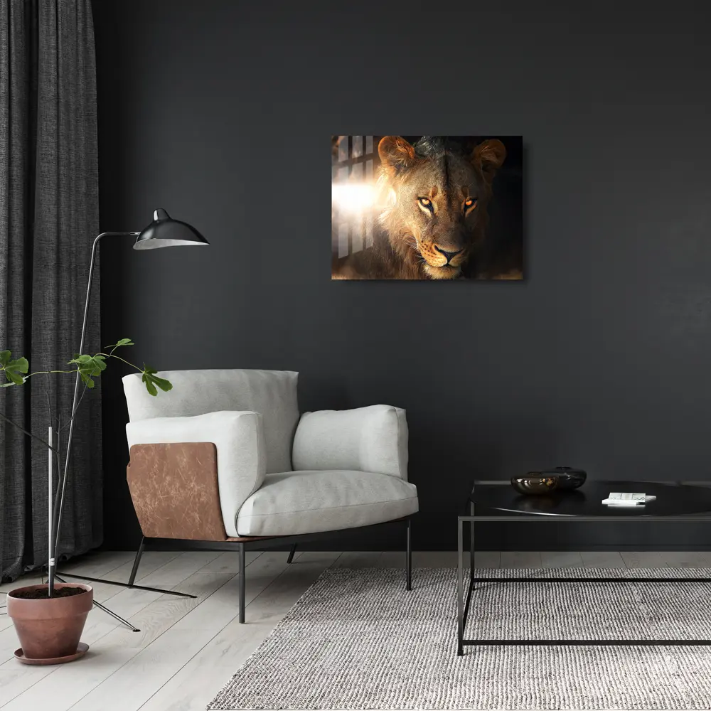 Картина на стекле Львица 80x60 см 85283001 STLM-2173298 ARTABOSKO  - Вид №4