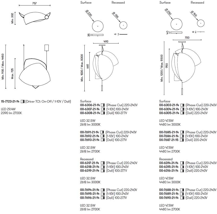 Grok Японский подвесной светильник из бумаги ручной работы Voiles sun-id-1421517 - Вид №8