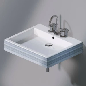 L255431 Подвесная раковина настенная прямоугольная A. e T. Italia  белая