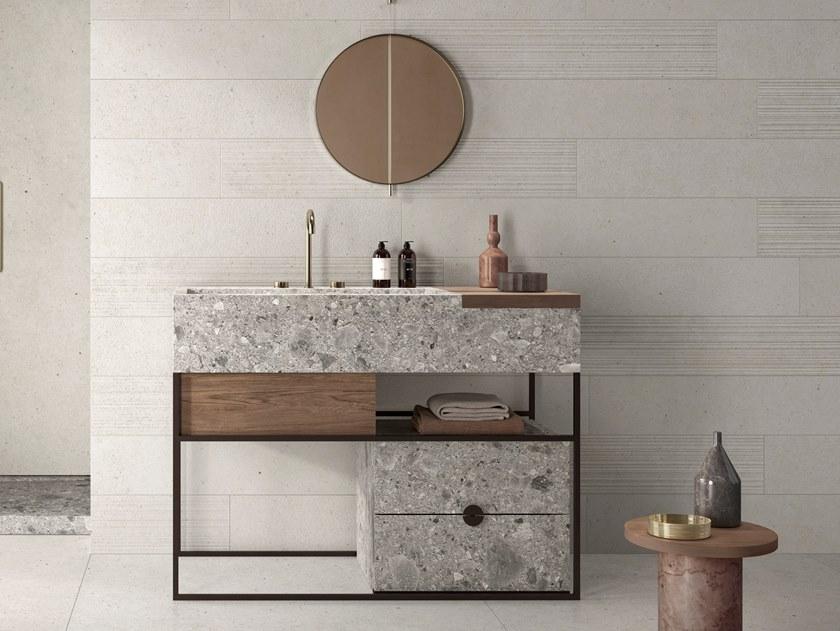 Italgraniti Мебель для умывальника из керамогранита с ящиками Italgranitilive Acqc000001 - Вид №1