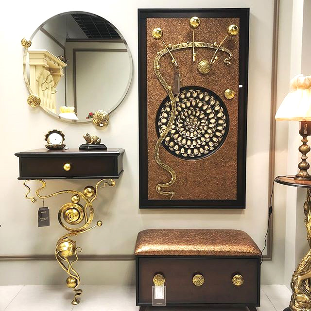 15006 Вешалка настенная Heri 1 Каштан BOGACHO 4627155810528 - Вид №1