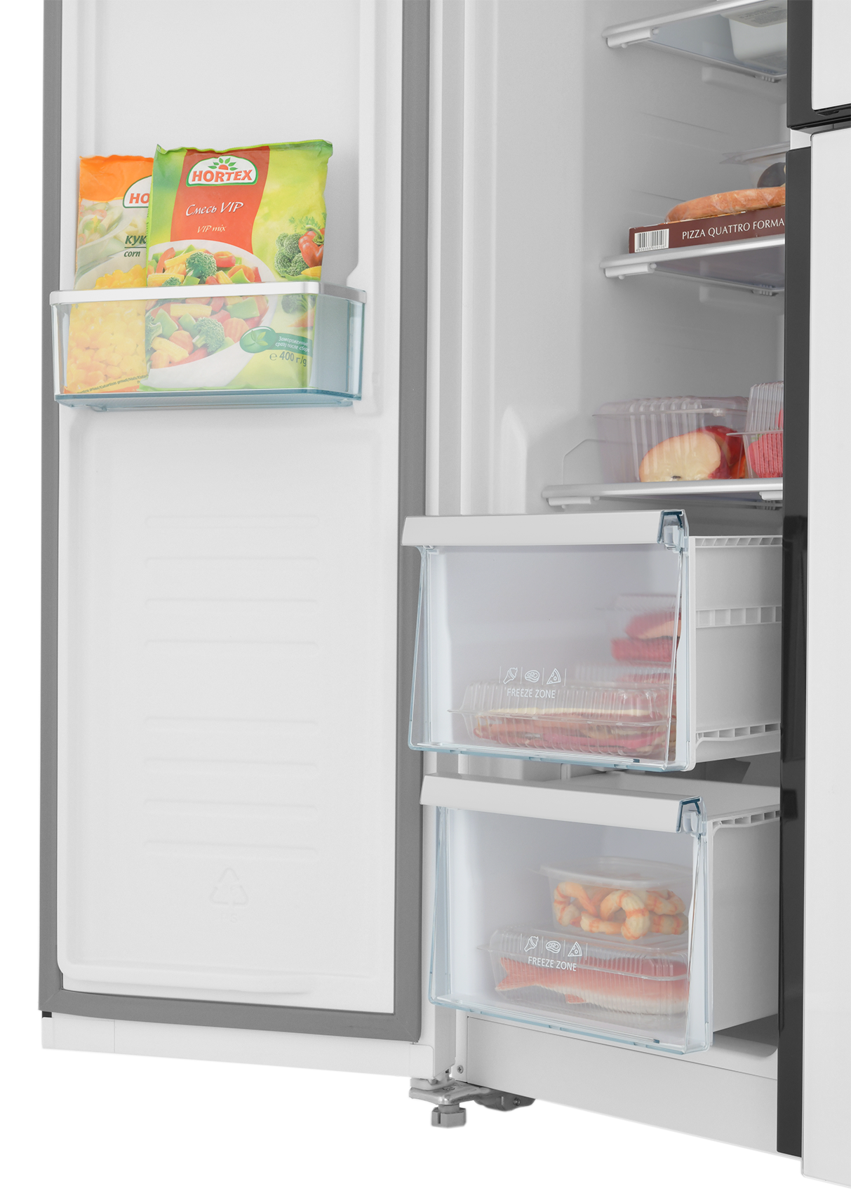 9185194 Холодильник Side by Side   ZUGEL ZRTD459GW белый STDN-0150027 - Вид №7