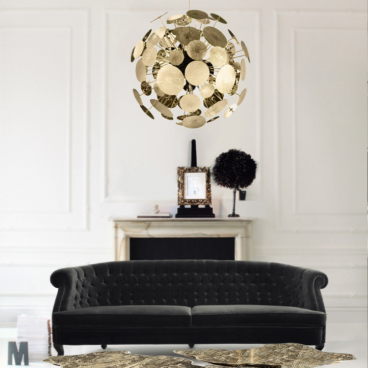 Подвесные лампы Newton Suspension Covethouse BOCA DO LOBO  - Вид №1