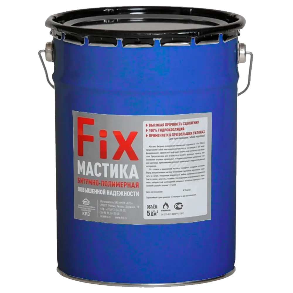Мастика Fix для гибкой черепицы 4.5 кг 83628396 STLM-2079785 Santreyd