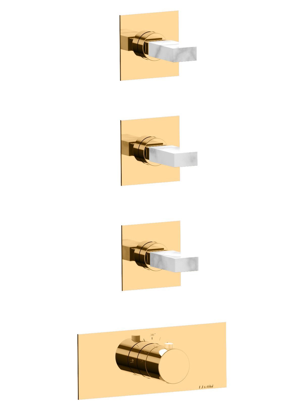 Термостатический встраиваемый смеситель для душа с 4 отверстиями Rubinetterie Frattini отдельная эстетика ARCH-00102952 - Вид №7