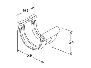 Простое соединение желоба 116