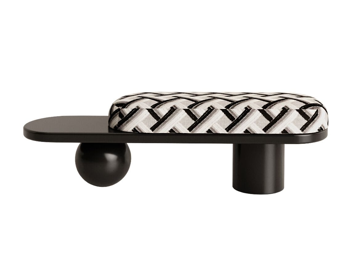 Скамейка из ткани и дерева ANA ROQUE INTERIORS ARCH-00072896