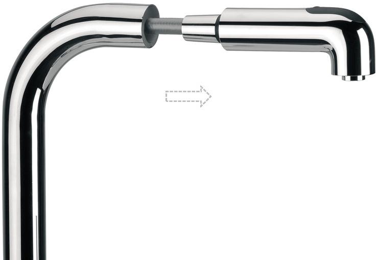 Remer Rubinetterie Смеситель для кухни из хромированной латуни с вытяжным душем Gourmet N 82 c - Вид №1