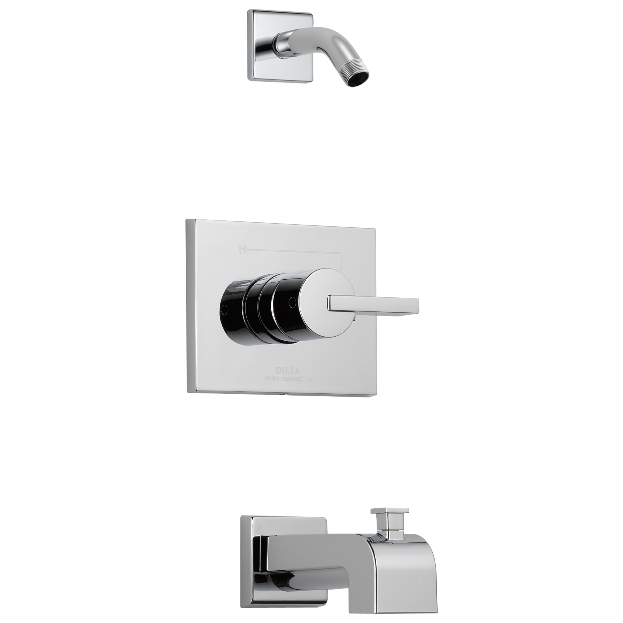 T14453-LHD Для ванны и душа Monitor® 14 Series - без напора Delta Faucet Vero Хром