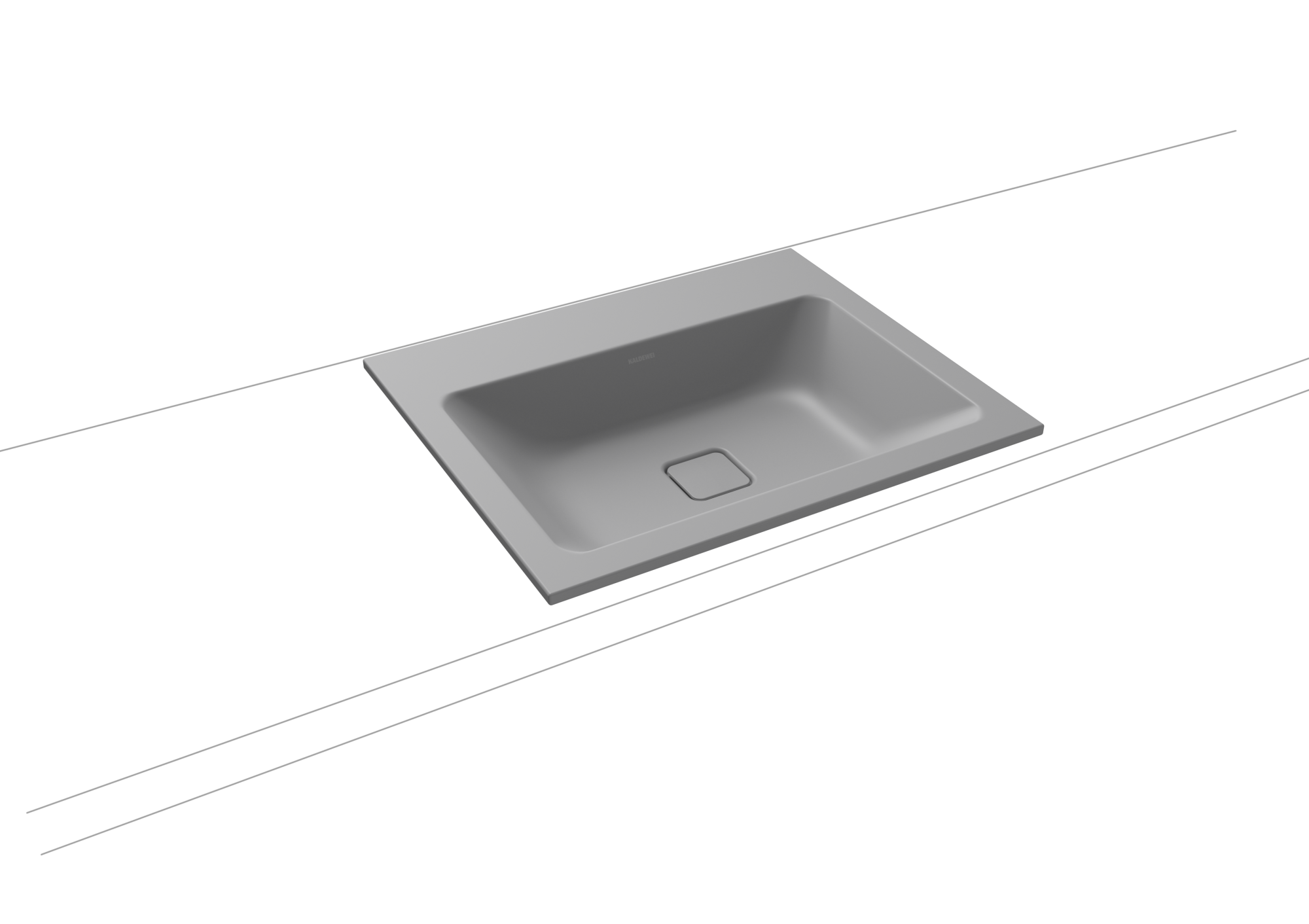 Умывальник KALDEWEI Сталь эмалированная 3080 453 холодный серый 30 30803083453 