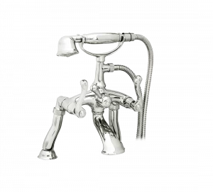 Gentry Home Смеситель для умывальника на три отверстия с выдвижным краном Tiffany Nickel GH100141