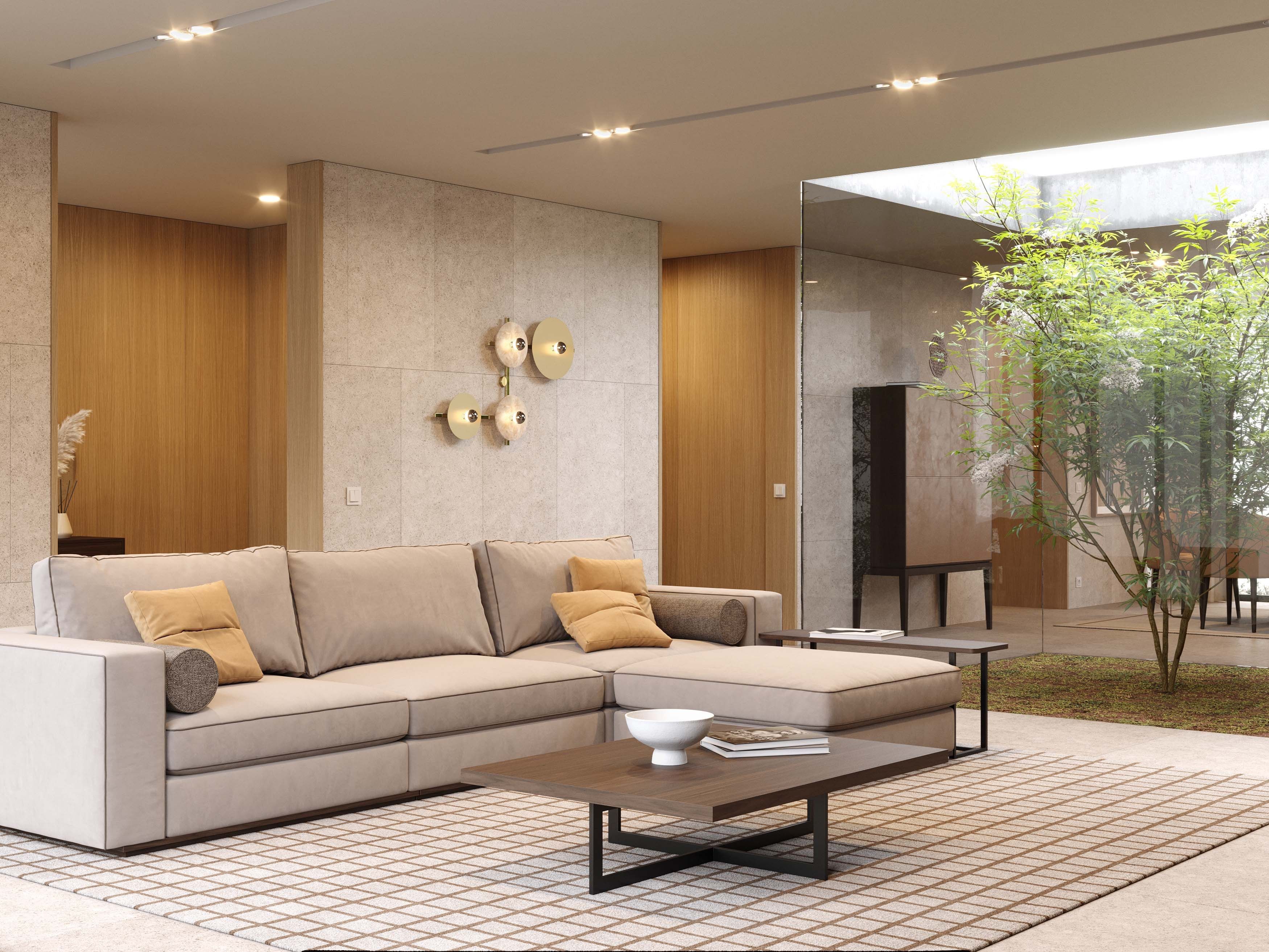 Бархатный диван с полуостровом Stylish Club Fortune ARCH-00130179 - Вид №9