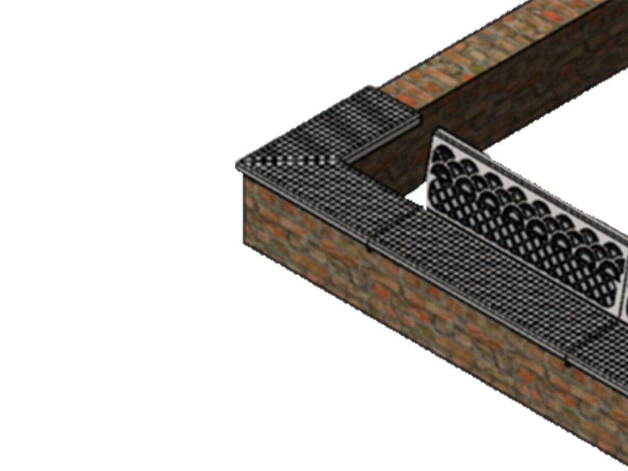 Модульная стальная скамья с порошковым покрытием со спинкой Urbencéa SEDI ARCH-00141344 - Вид №2