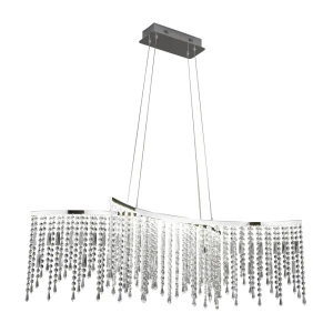 Светильник подвесной светодиодный Sorrento с пультом управления, 14 м², регулируемый белый свет, цвет хром