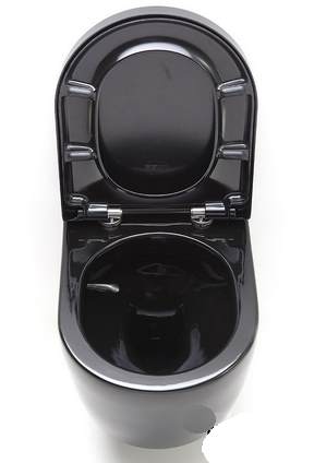СТ2019black Подвесной унитаз безободковый SSWW CT  - Вид №2