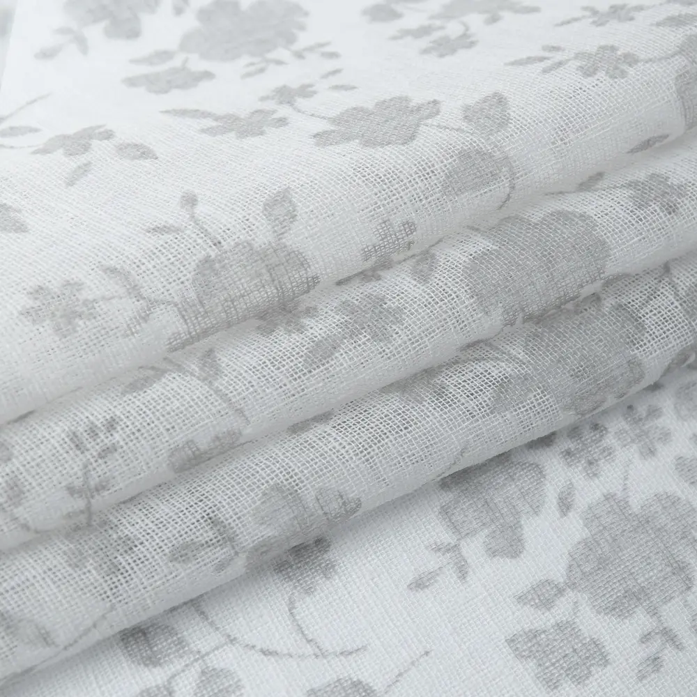 Тюль 1 м/п Цветы лен 280 см цвет белый TEX REPUBLIC STLM-2037982