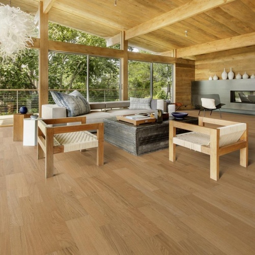 Паркетная доска Kahrs Дуб Бриз Линнея Матовая Гладкая 2600200567 - Вид №3