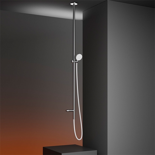 Потолочные смеситель для ванной / душем с подключением воды, ползунковый регулятор H. 1615 мм и Delrin® ручной душ диаметром 96 мм  CAR58 CEADESIGN  - Вид №1